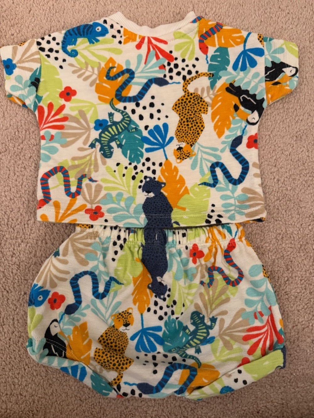 Old Navy Baby Summer Jungle Print Short Set
